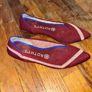 rothys garnet reflective stripe points